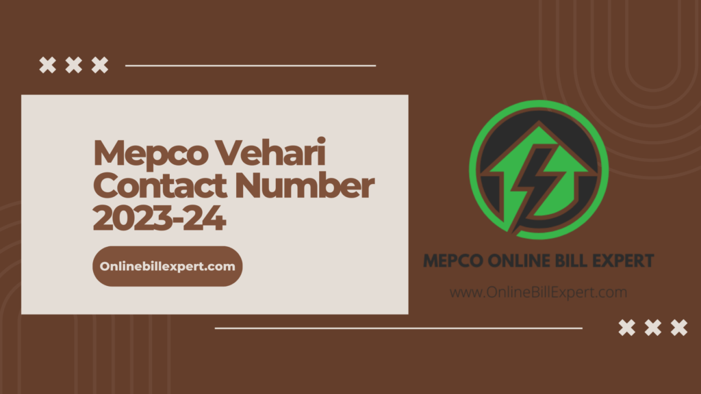 Mepco Vehari Contact Number 2023-24