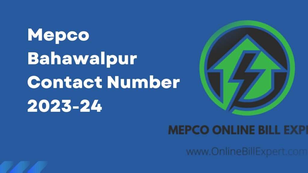 Mepco Bahawalpur Contact Number 2023-24