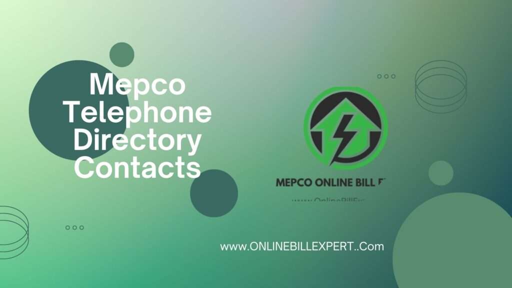 Mepco Telephone Directory Contacts