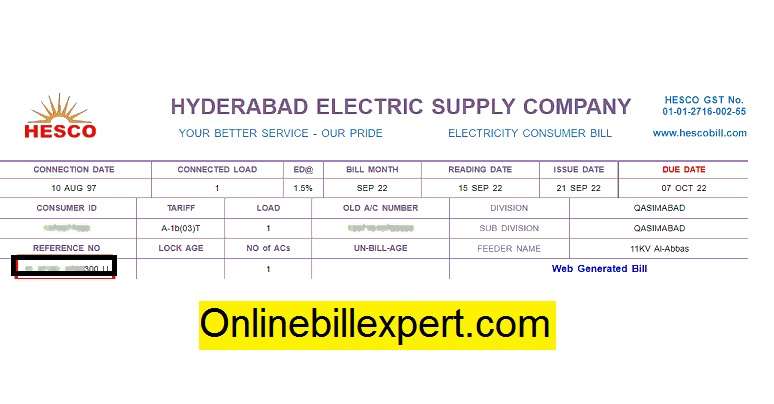 Hesco Online Bill Download and Print