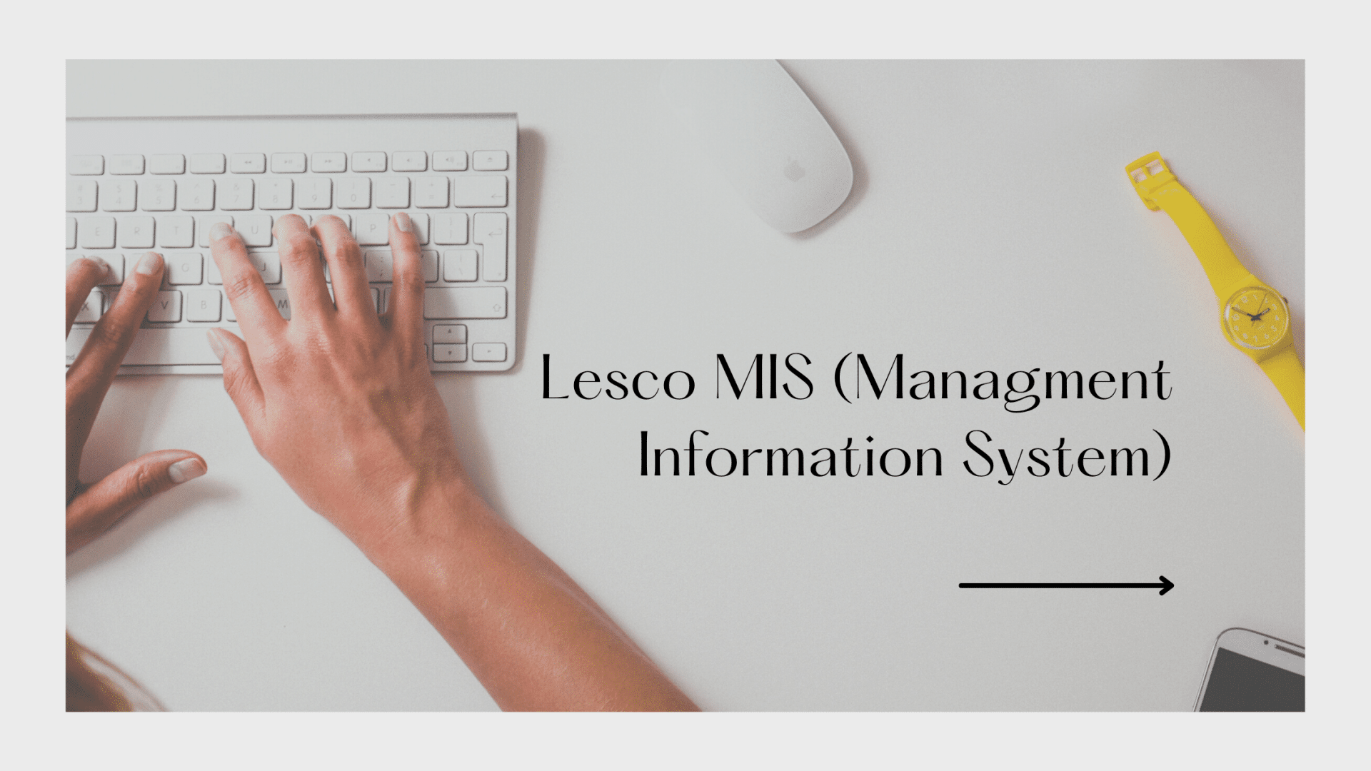 Lesco MIS (Managment Information System)